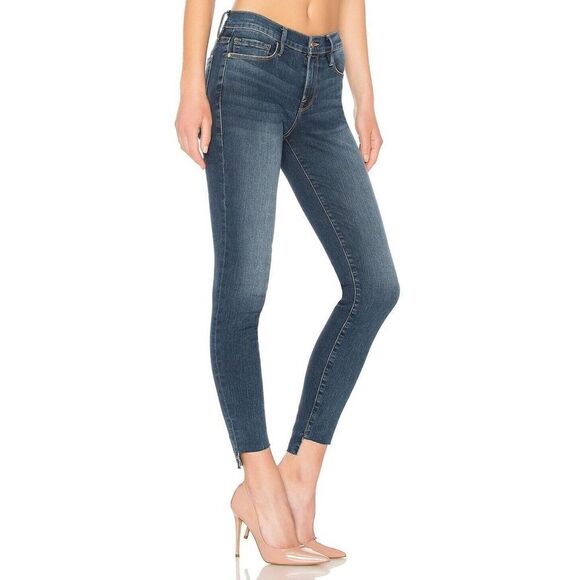 Frame Le Skinny De‎ Jeanne Jeans Womens Size 25 Woodbine Stretch Denim Step Hem - Picture 3 of 13